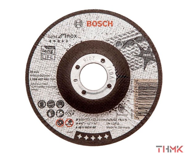 Диск отрезной 115x1х22 мм Bosch